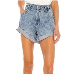 One Teaspoon Pioneer High Waist Denim Shorts